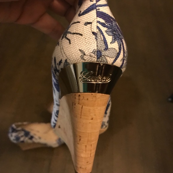 Gucci Floral Wedges - Picture 3 of 6